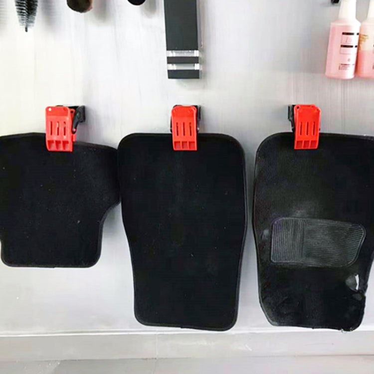 Car Foot Pad Cleaning Clip Multifunctional Wall Mounted Fixing Clip Hook, Wall Mounted Fixing Clip Hook