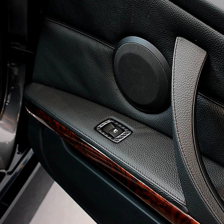 2 in 1 Carbon Fiber Car Right Driving Lifting Panel Decorative Sticker for BMW E92 2005-2012, For BMW