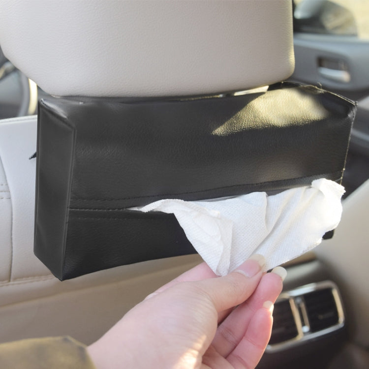 Car PU Leather Tissue Box, Size: 24x13x5cm, Car Tissue Box