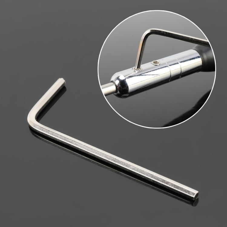 Chrome mounting bracket for car radio antenna, silver underside pin