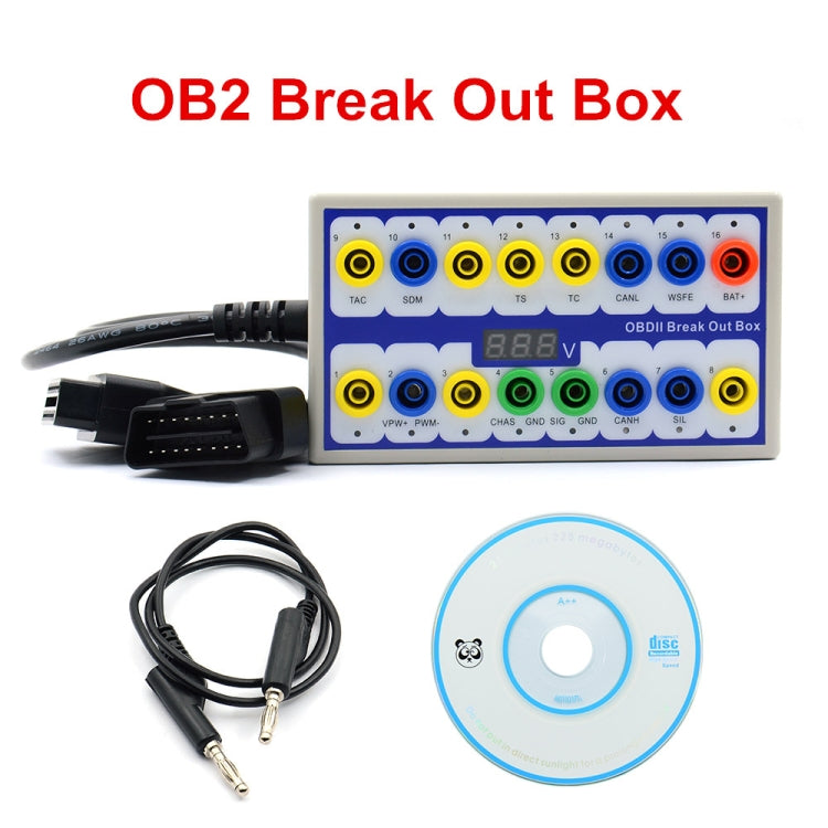 Car OBDII Protocol Detector Break Out Box, Break Out Box