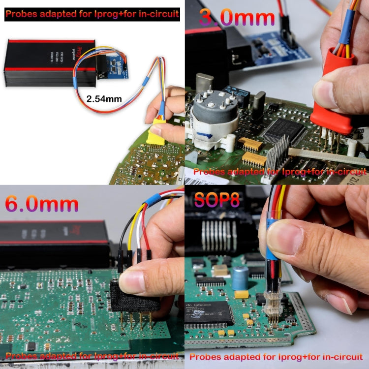 9 in 1 Probes Adapters for Iprog+ and Xprog-m for In-circuit, Probes Adapters
