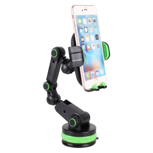 ZP-X0466 Car 360 Degree Rotating Telescopic Folding Round Suction Cup Mobile Phone Holder, ZP-X0466 (Green), ZP-X0466 (Grey)