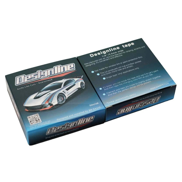 Branded automotive cutting tape retail box set, with printed product graphics