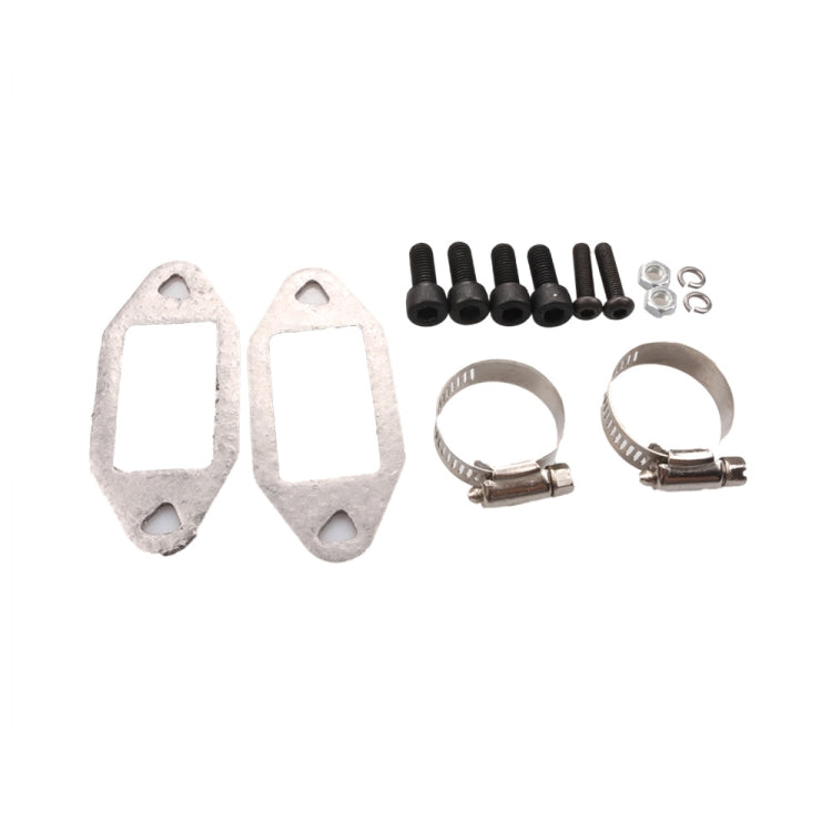EGR valve delete hardware set with gaskets, bolts, clamps, and screws
