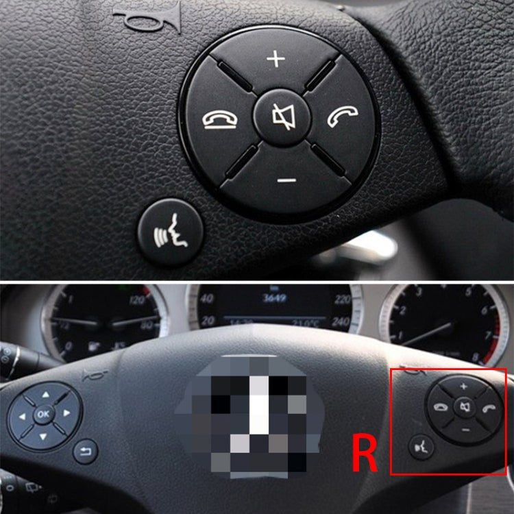 Steering wheel right switch control button with plus/minus, phone, and volume icons