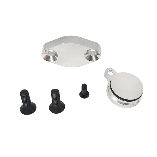 ZK-058 Car LS EGR Delete Intake Exhaust Block Off Plate for Chevrolet Silverado LSX 4.8L 5.3L 6.0L LQ4, ZK-058