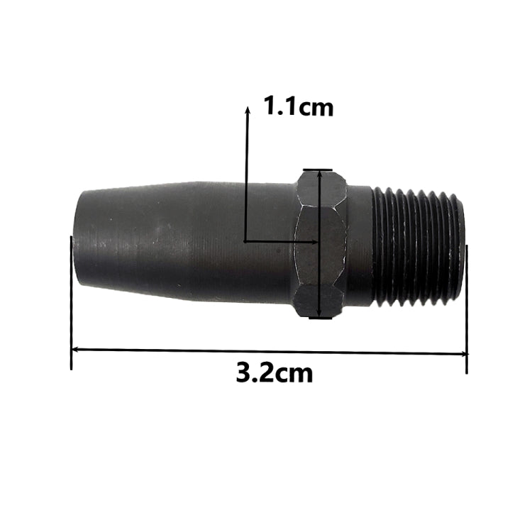 Gearbox refueling joint, 3.2cm length and 1.1cm height, external screw thread