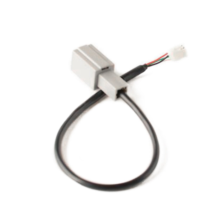 Car CD navigation USB interface Y-cable with gray splitter and two wiring leads