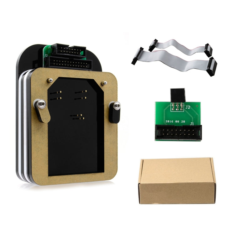 IC adaptor kit with black housing, ribbon cables, and circuit board module
