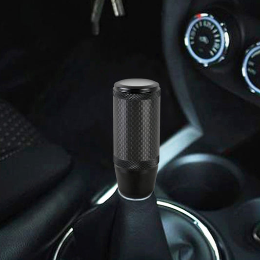 Universal Car Carbon Fiber Metal Gear Shift Knob, Carbon Fiber Metal
