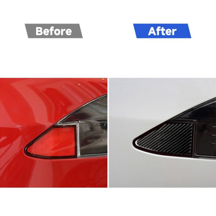 Carbon Fiber Car Charging Port Panel Decorative Sticker for Tesla Model X, Suitable for Left Driving, Charging Port Panel