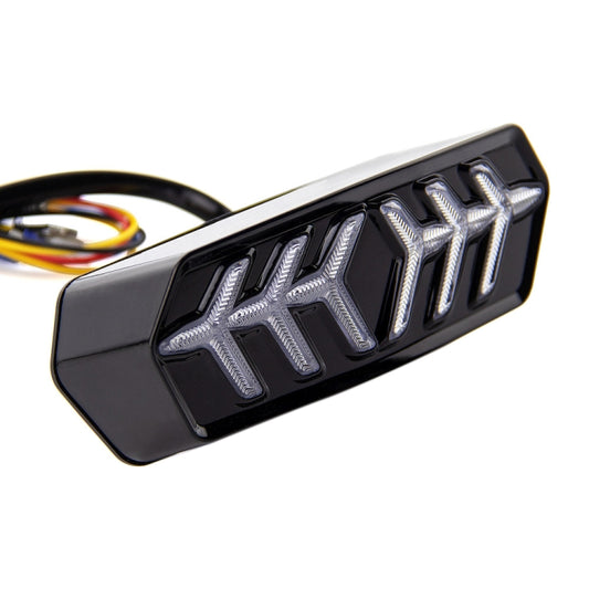 2 PCS KC670 Motorcycle Integrated Flashing Turn Signal Brake Tail Light for Honda MSX125 CBR650F CTX700, KC670