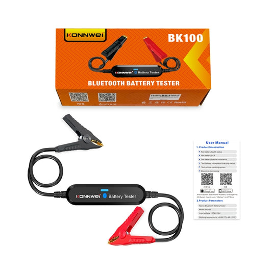 KONNWEI BK100 X431 BST360 Car Bluetooth Battery Tester, BK100 (Black), BK100