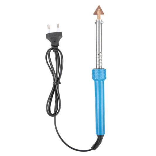 Plastic welding soldering iron with metal arrow tip and EU power cord