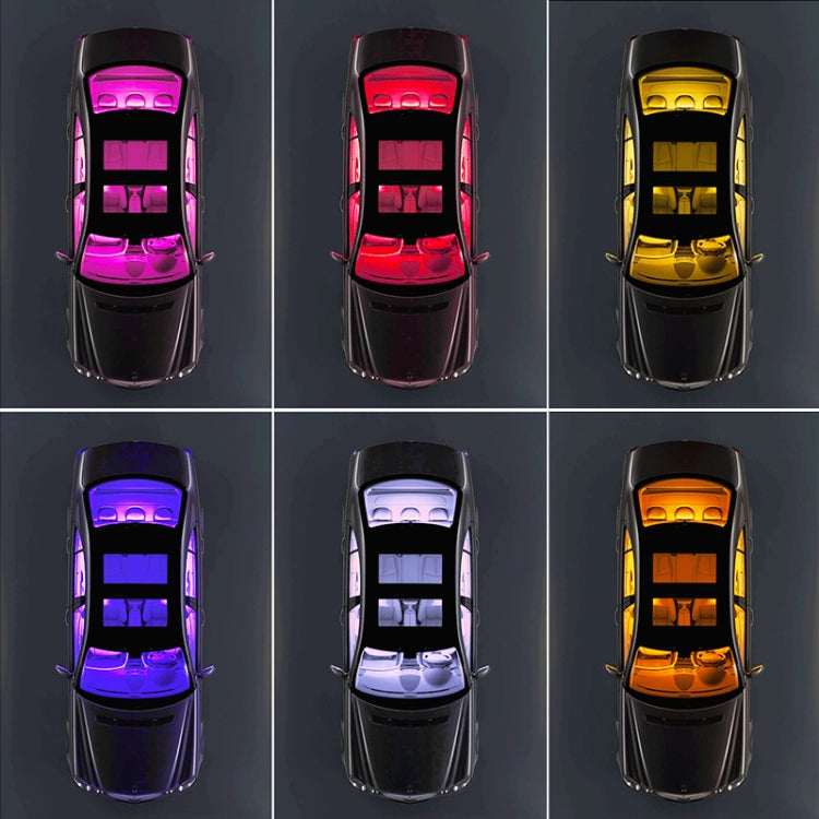 Y12 Cigarette Lighter Car Colorful RGB Foot LED Atmosphere Light, Y12 Cigarette Lighter