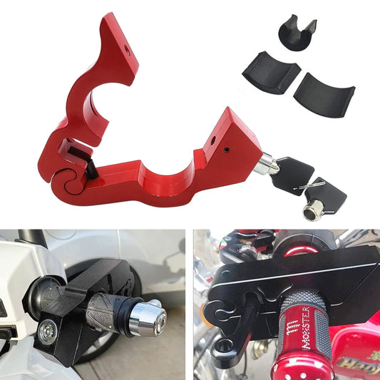 Motorcycle Aluminum Alloy Throttle Handle Lock, Throttle Handle Lock (Black), Throttle Handle Lock (Blue), Throttle Handle Lock (Red)