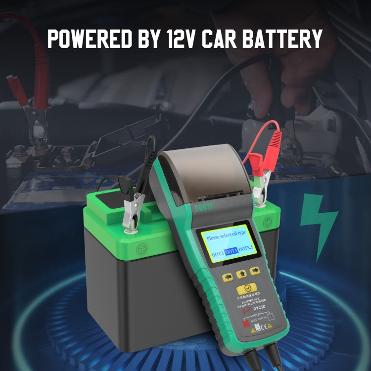 DUOYI DY23D Car Brake Fluid Detection Pen with Print Function, DY23D