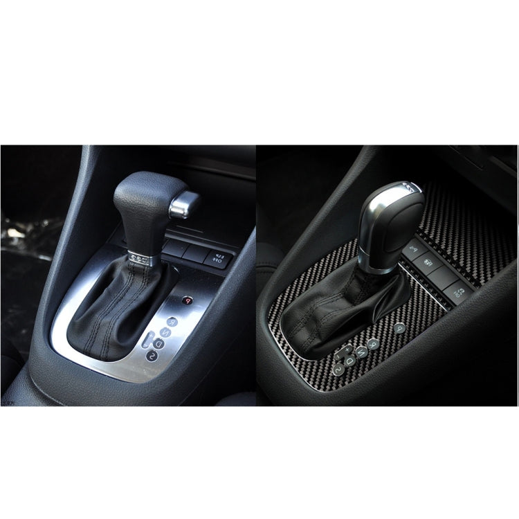 Carbon fiber gear shift area trim insert with lever surround and control cutouts