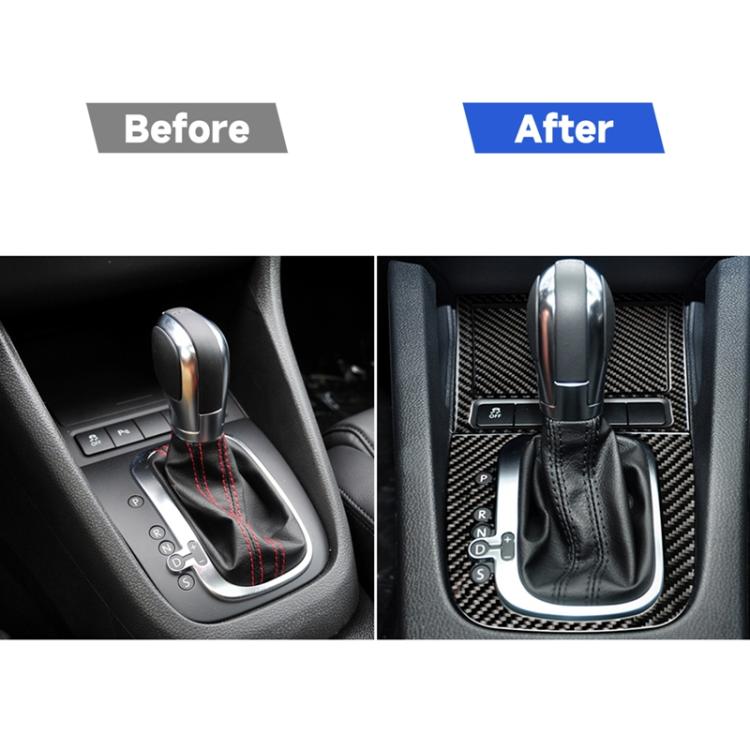 Carbon fiber ashtray panel sticker comparison: uninstalled vs installed
