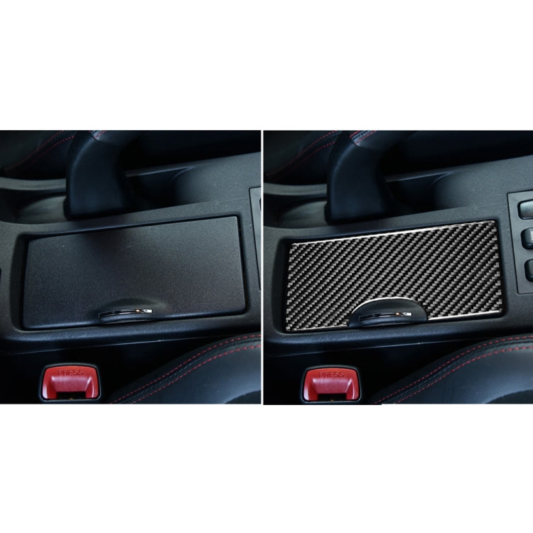 Carbon fiber cup holder sticker, black weave insert in center console