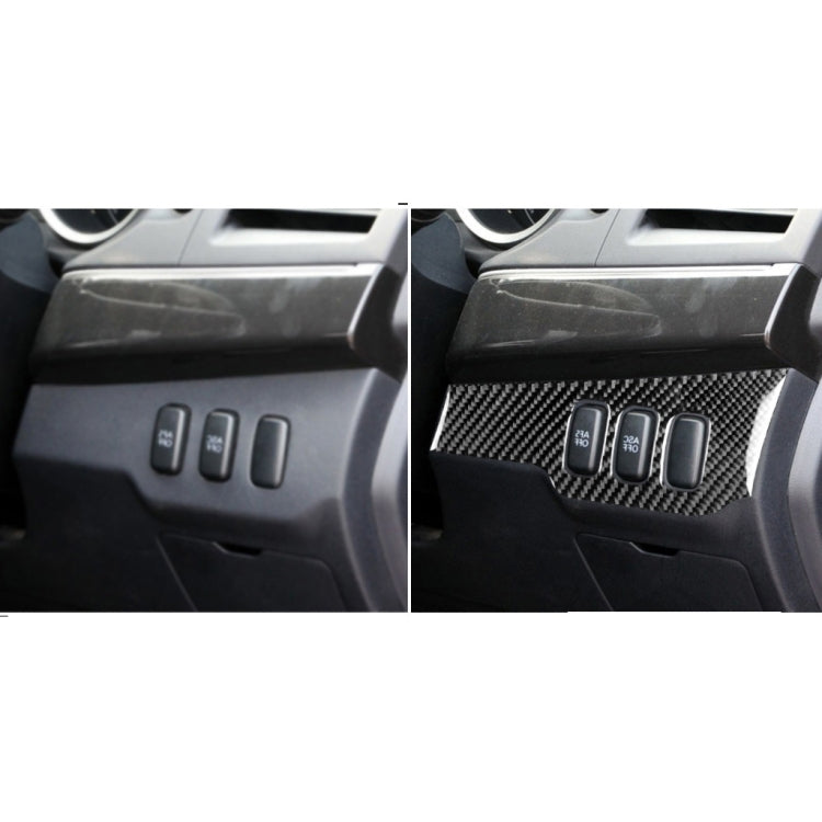 After view: carbon fiber dimming control panel sticker with three covered switches