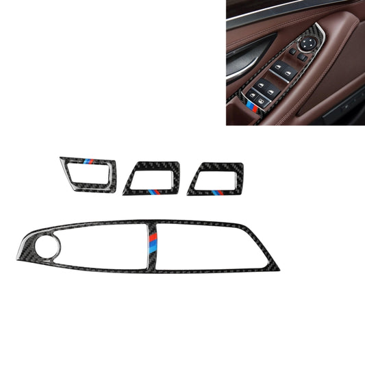Three Color Carbon Fiber Car Left Driving Lifting Panel Decorative Sticker for BMW 5 Series F10 2011-2018, Left Driving Lifting Panel(Three Color), Left Driving Lifting Panel