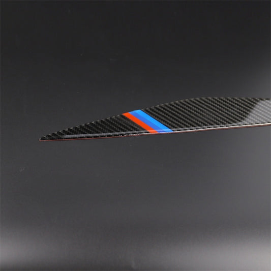 Three Color Carbon Fiber Car Lamp Eyebrow Decorative Sticker for BMW 5 Series F10 2010-2013, Lamp Eyebrow(Three Color), Lamp Eyebrow