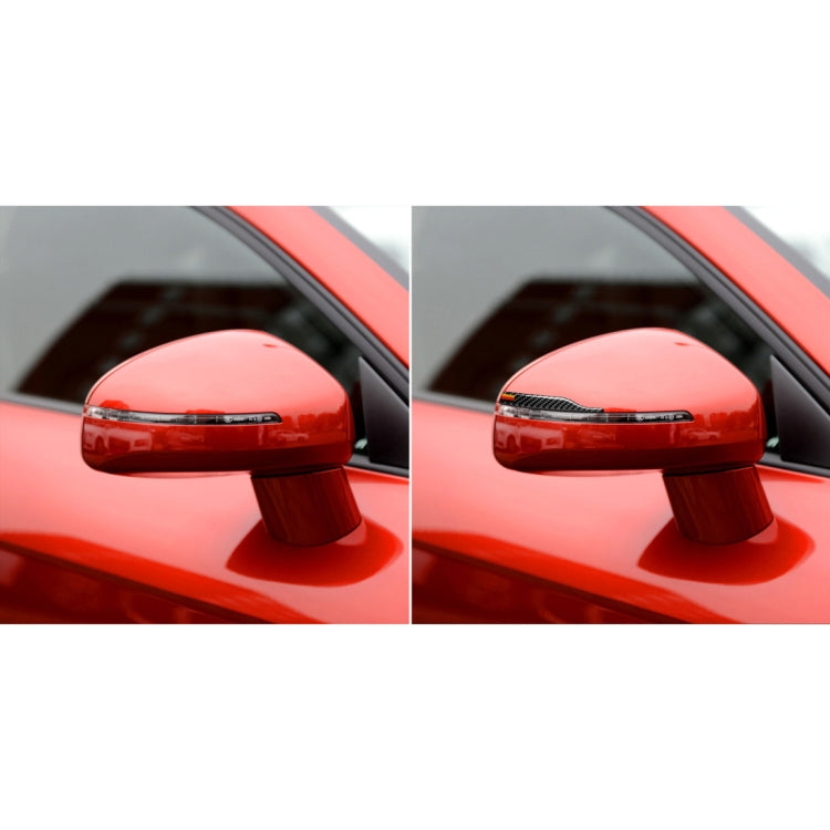 Rearview mirror anti-collision sticker on side mirror, carbon fiber with German flag