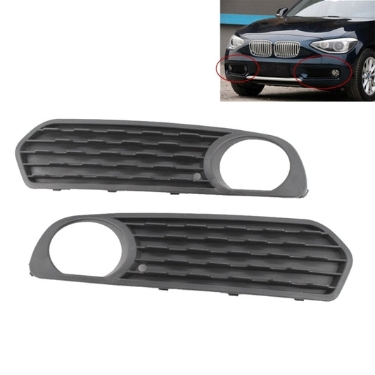 Pair Car Front Bumper Fog Light Grille Fog Lamp Frame for BMW F20 F21 2012-2014 51117272558 / 51117272557, For BMW F20