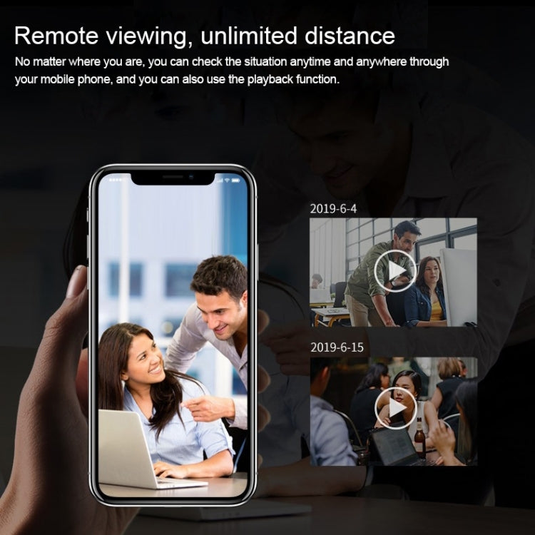 Mini DV recorder camera with smartphone playback thumbnails