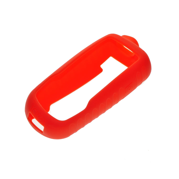 Red silicone protective GPS sleeve cover with window cutout