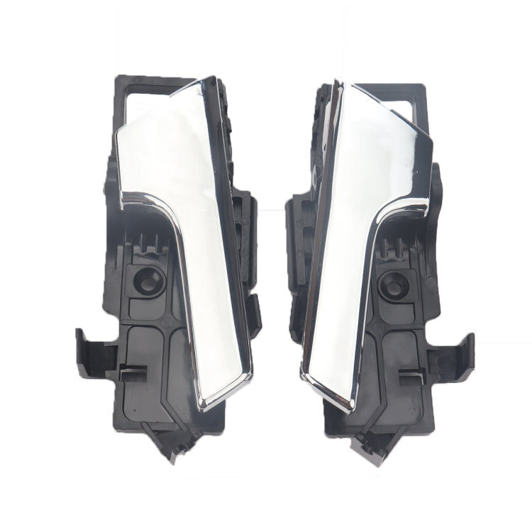 Car door inside handles two-piece set showing inner sides with black housings