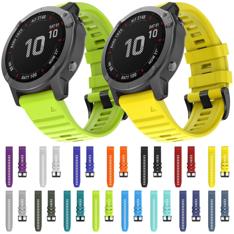 Silicone replacement watch straps for Garmin in multiple colors, shown as an assortment