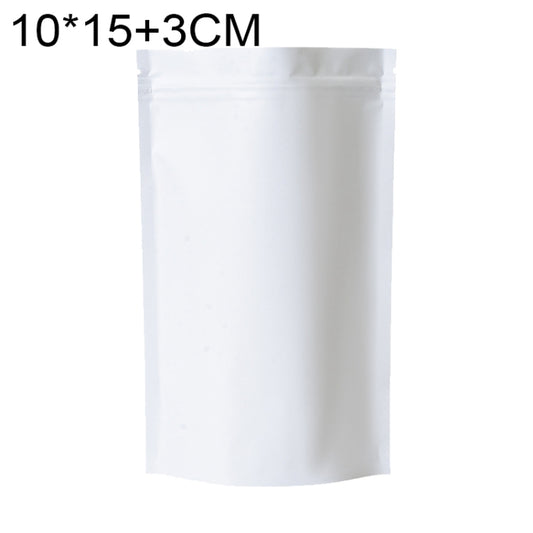 100 PCS/Set Matte Aluminum Foil Snack Stand-up Pouch, 8x12+3cm, 9x13+3cm, 10x15+3cm, 12x20+4cm, 14x20+4cm, 15x22+4cm, 16x24+4cm, 18x26+4cm, 20x30+5cm