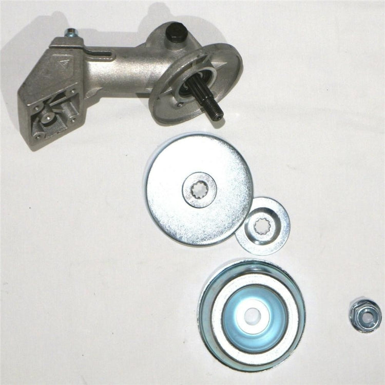 Gear box working head kit with circular cover, spring, and bolts