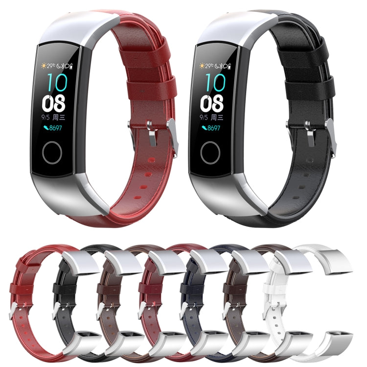Assorted leather watch straps set with metal buckles and watch faces