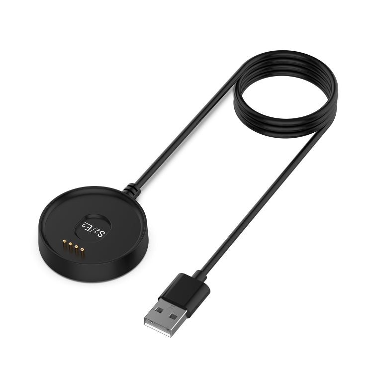 Universal USB-A charging and data cable with black watch dock and USB plug