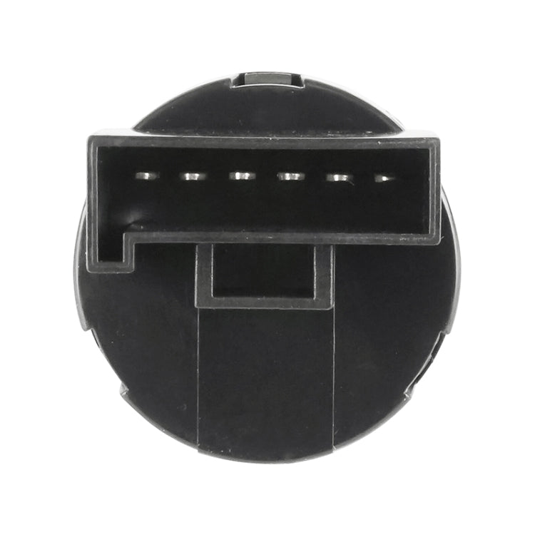 Black ignition switch face with 6-pin terminals and connector