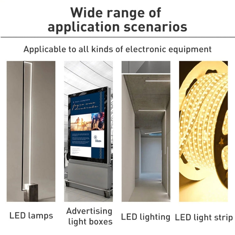 LED power supply application scenarios for LED lamps, light boxes, and LED light strips