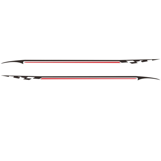 2 PCS/Set D-934 Waistline Pattern Car Modified Decorative Sticker