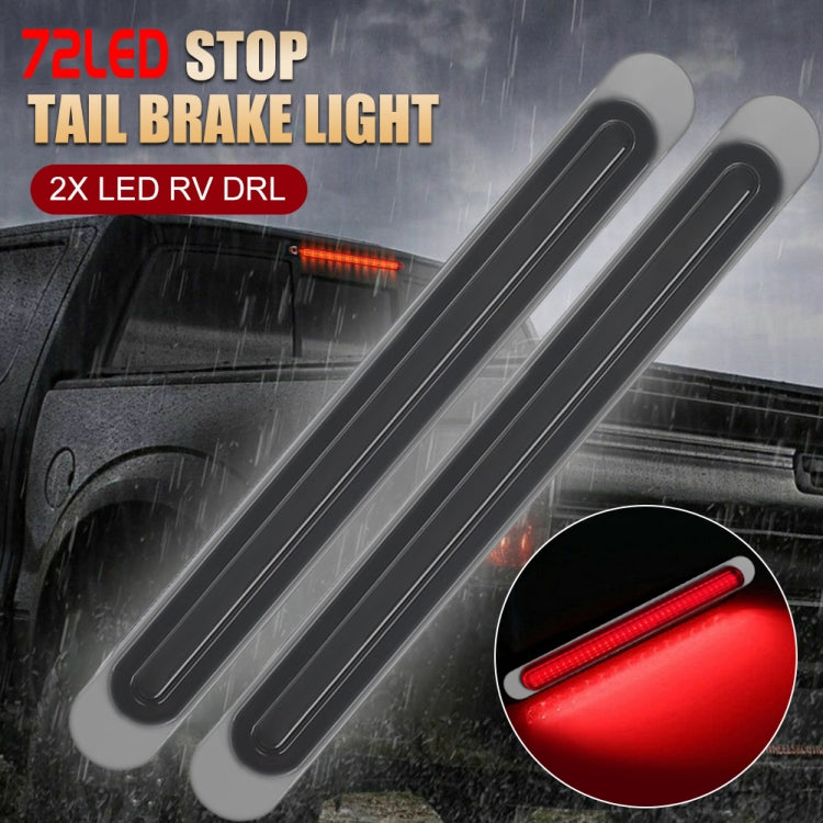 72-LED stop/tail brake light bars with red LED glow in dark housing