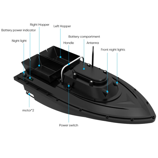 D12C Multi-function Intelligent Remote Control Nest Ship Fishing Bait Boat, D12C