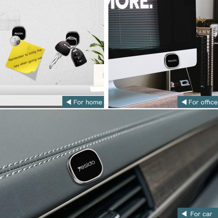 Mini magnetic car phone holder on dashboard near air vents for car use