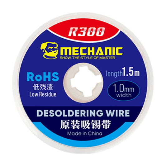 Desoldering wire spool, R300 MECHANIC, 1.5 m length, 1.0 mm width