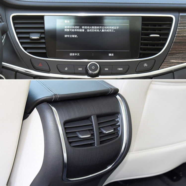 Car front left air conditioning vent with black trim and adjustable horizontal slats