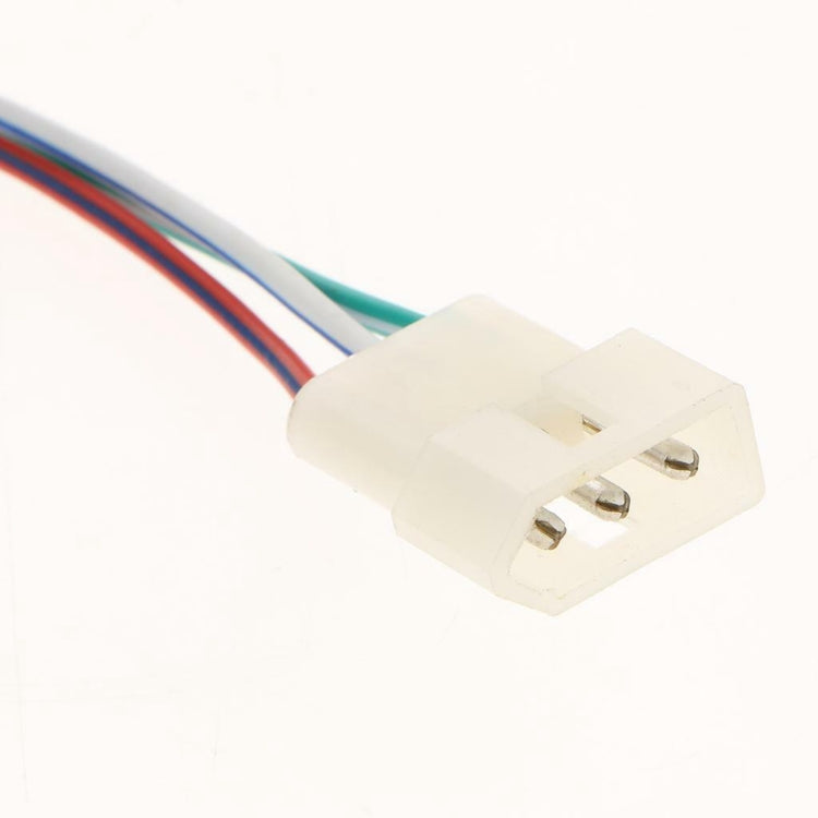 Outboard tilt switch connector plug with white housing and multicolor wires
