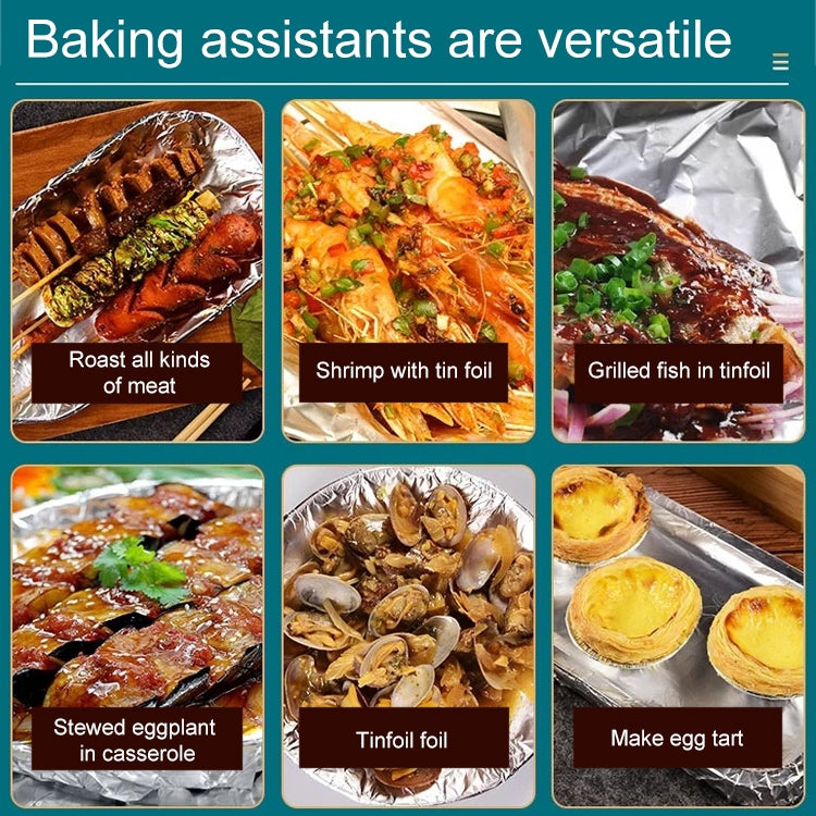 Tin foil meal ideas shown in a grid of baked and grilled dishes
