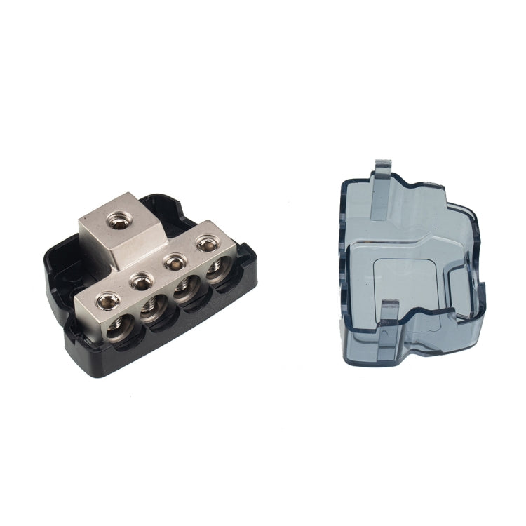 4-Way Car Audio Stereo Amp Power / Ground Cable Splitter Distribution Block 4GA, 4-Way