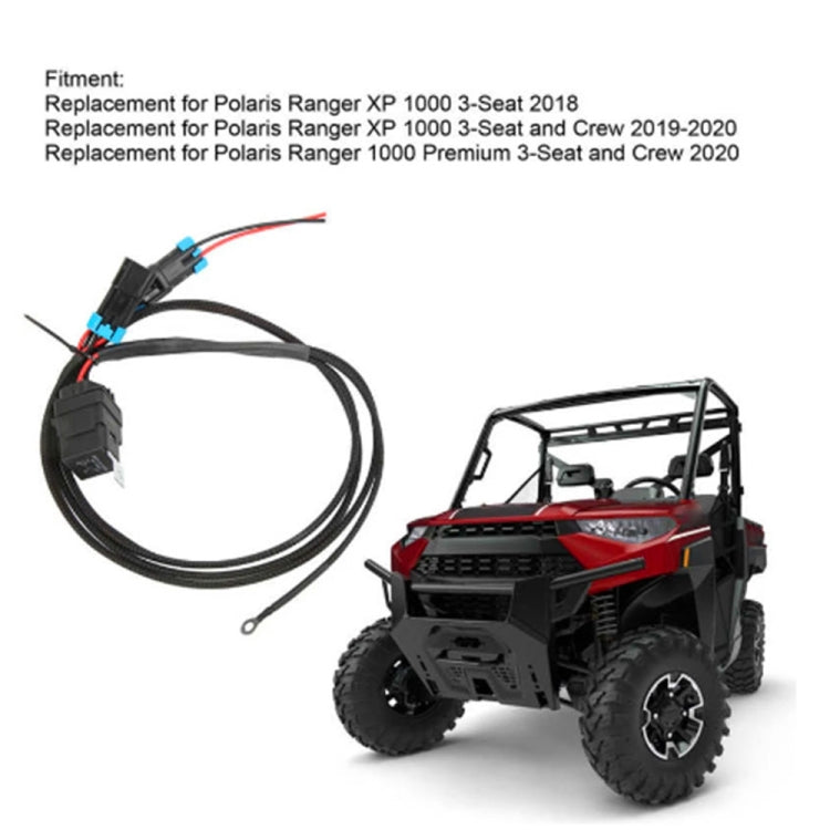 Reverse light wiring harness cable kit with connectors, shown with off-road UTV